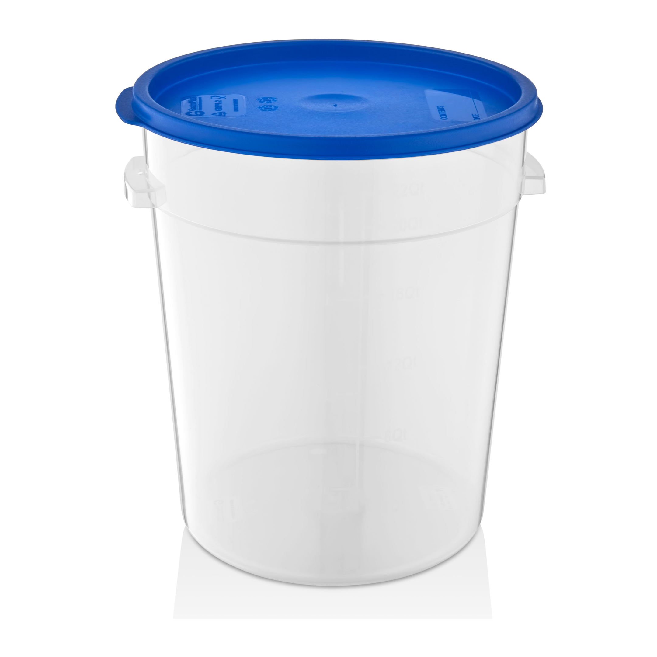 Enë rrumbullake për ruajtje, 20.82 L - Kapak i gjelbër