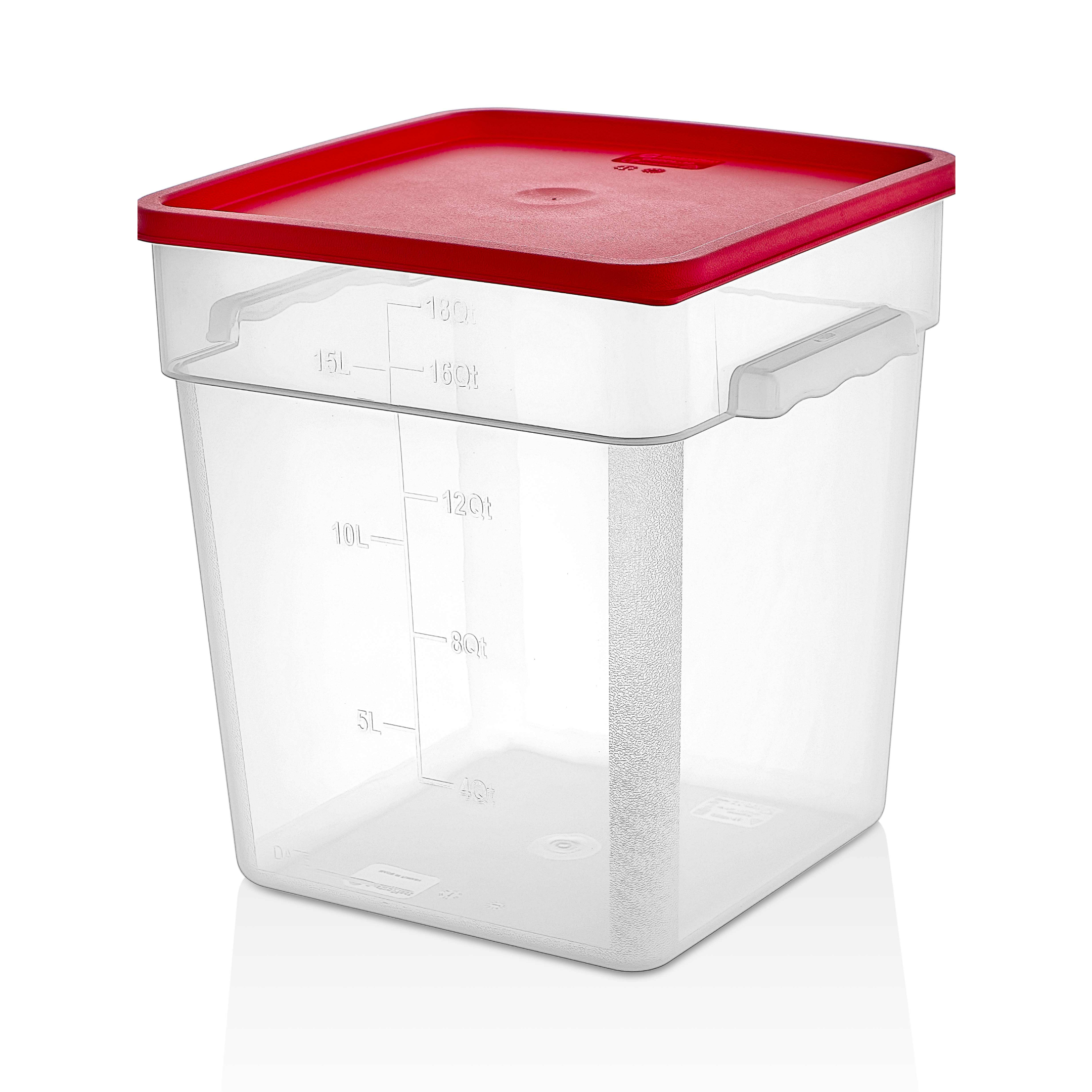 Enë katrore për ruajtje, 17.2 L - Kapak i gjelbër