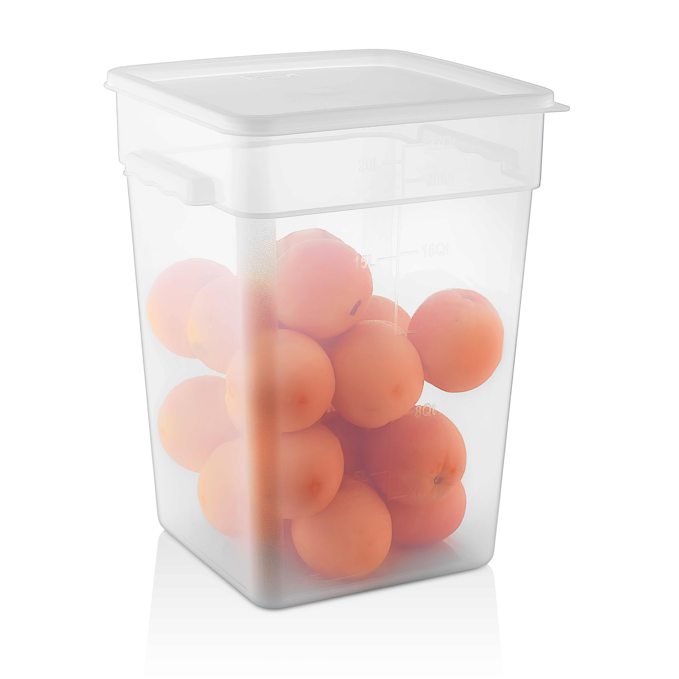 Enë katrore për ruajtje, 20.8 L - Kapak i gjelbër