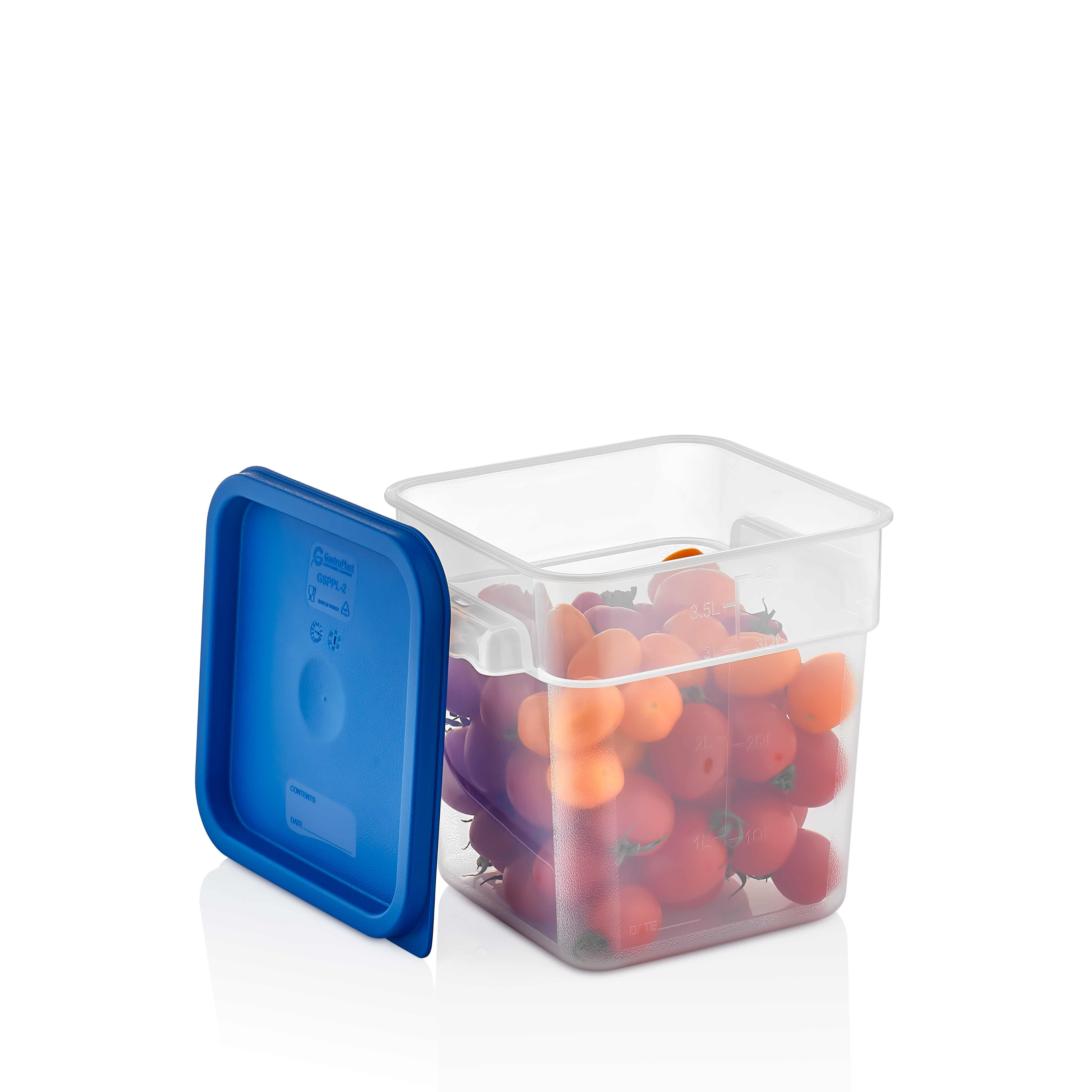 Enë katrore për ruajtje, 3.8 L - Kapak i gjelbër