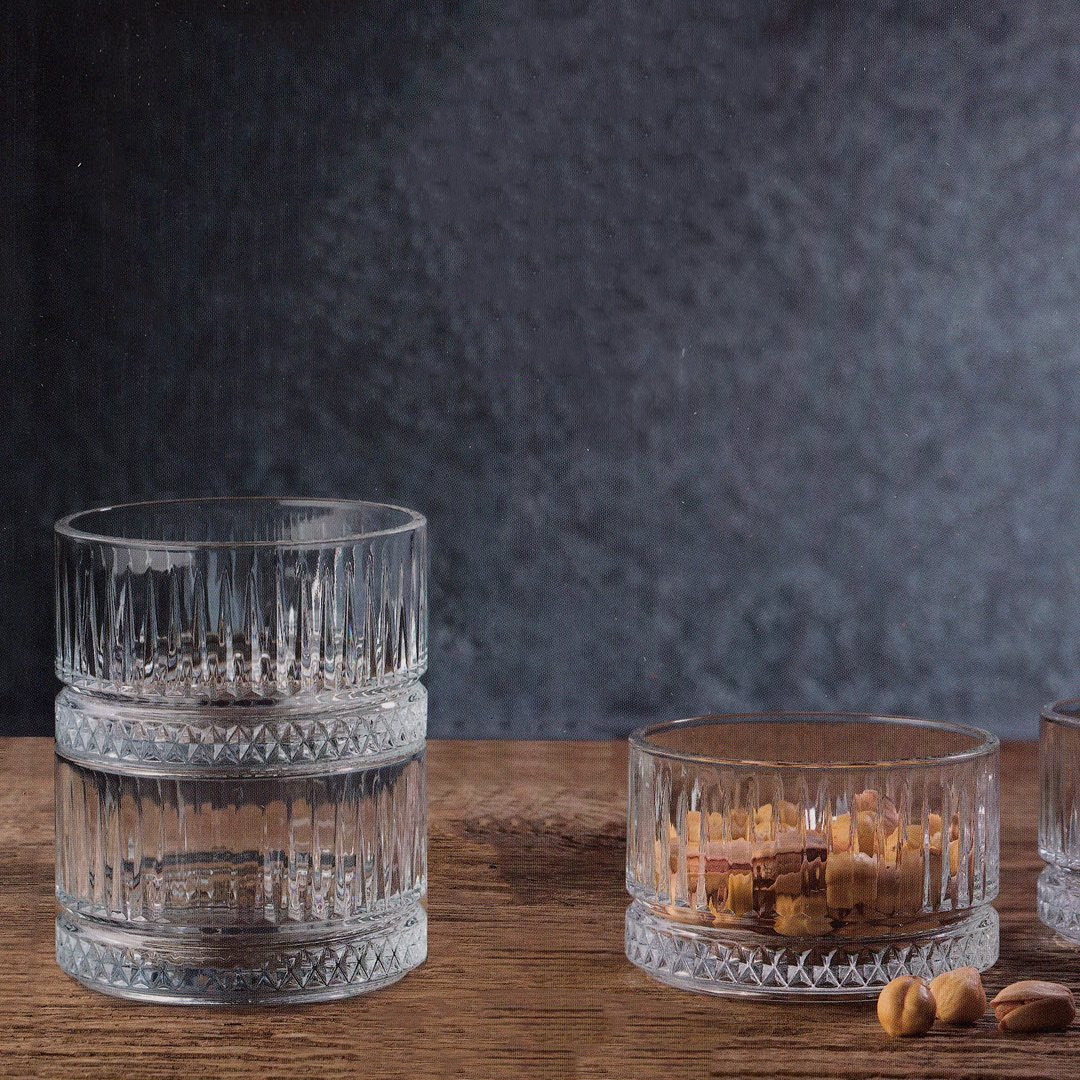 Set - Gotë qelqi ëmbëlsire Elysia (4 copë), 235 mL