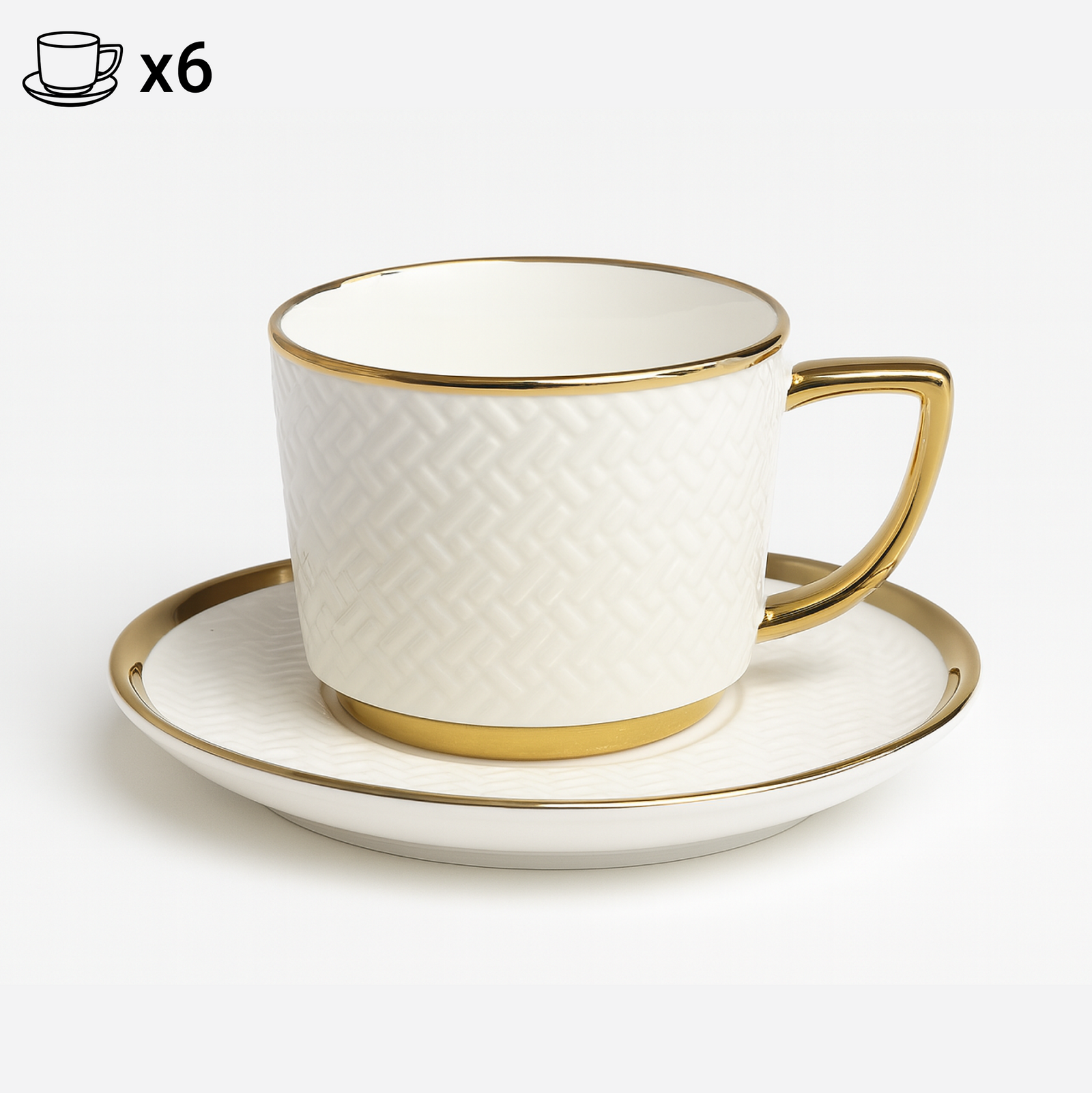 Set pjatash porcelani Royal (32 copë)