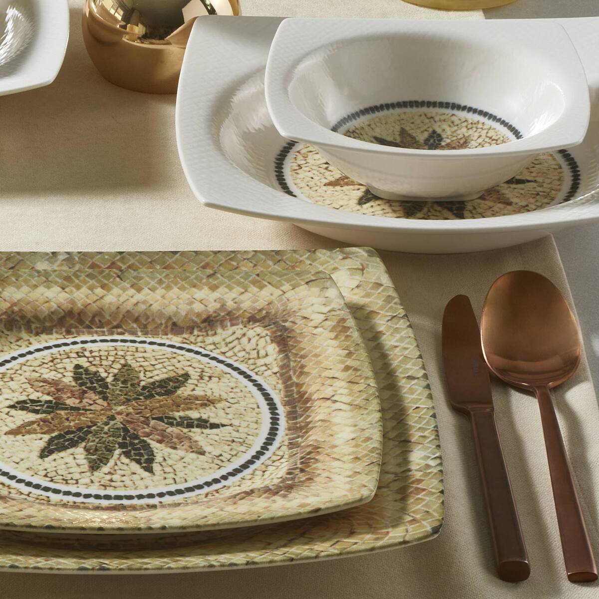 Set pjatash porcelani për 6 persona Caroline Legado (24 copë)