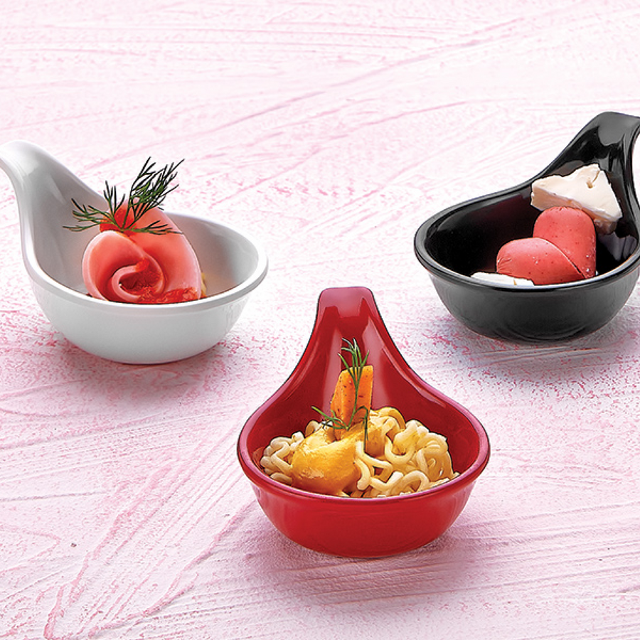 Soser melamine me vegë (Zezë), 10x7.5 cm