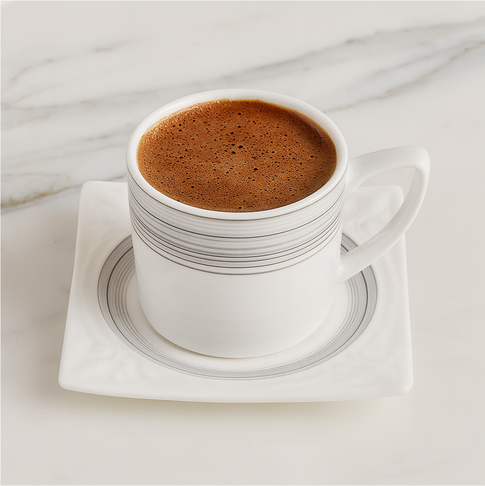 Set - Filxhana porcelani për kafe turke (6 copë), 90 mL