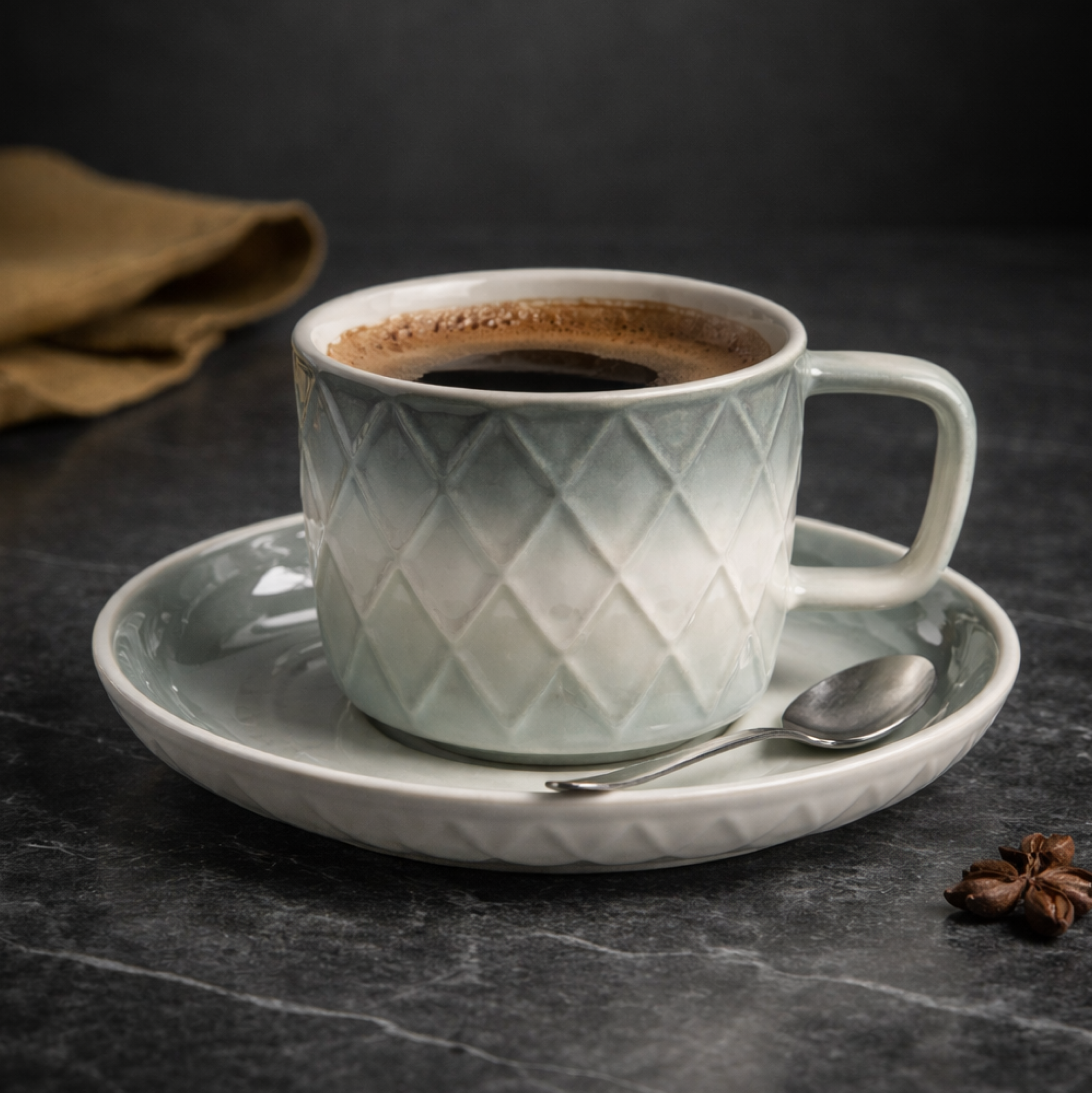 Set - Filxhana porcelani për kafe (6 copë), 90 mL