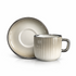 Set - Filxhana porcelani për kafe Royal Grey (6 copë), 90 mL