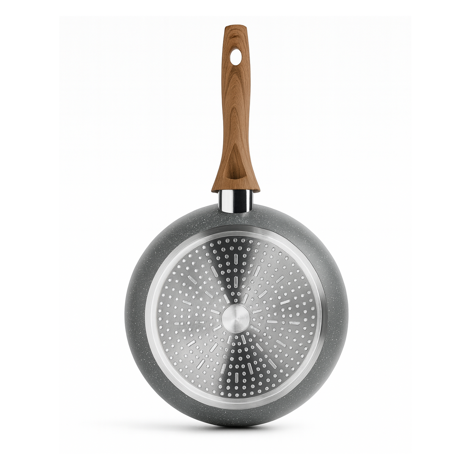 Tigan alumin/granit Wok, Ø28 cm