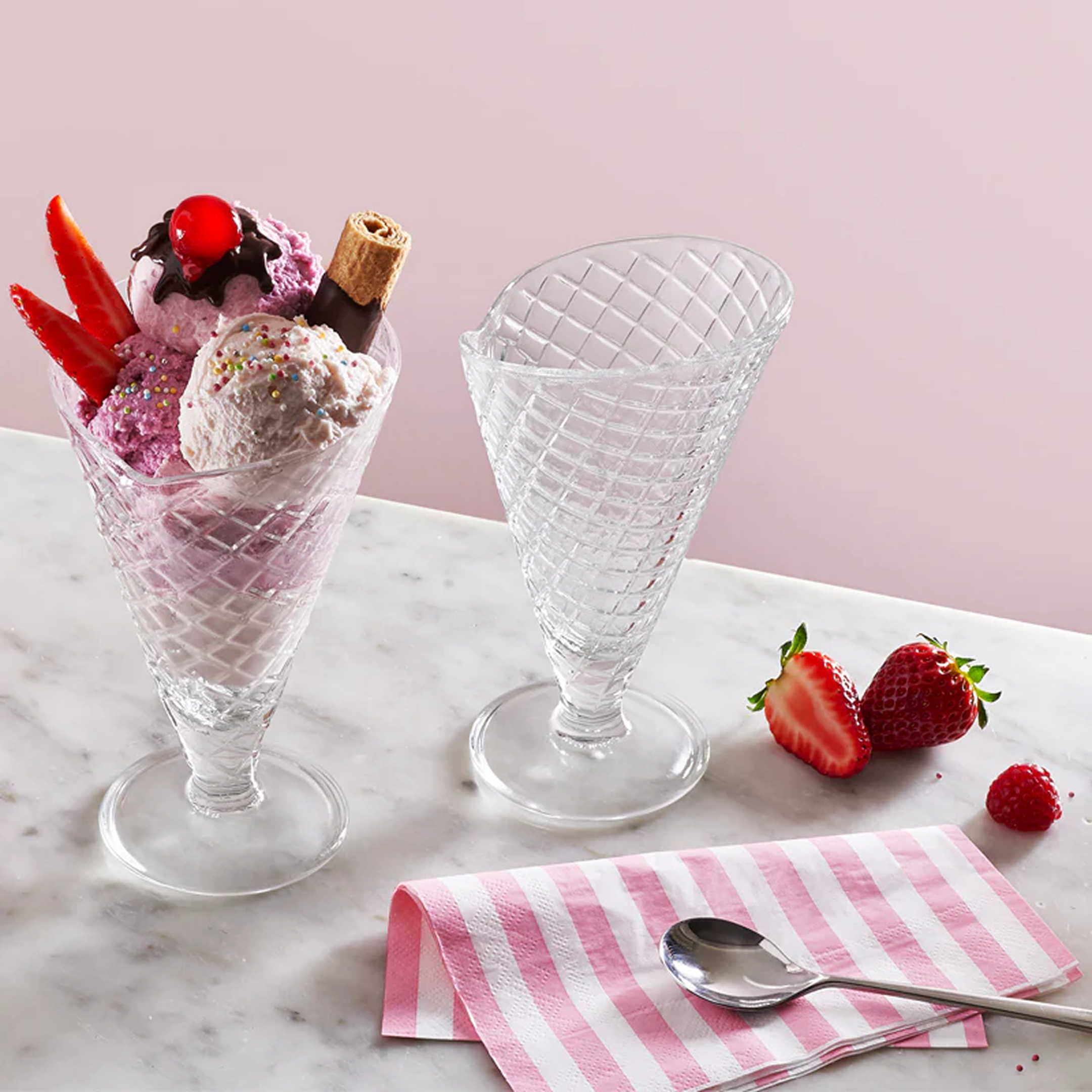 Set - Gotë qelqi për akullore Gelato (6 copë), 240 mL