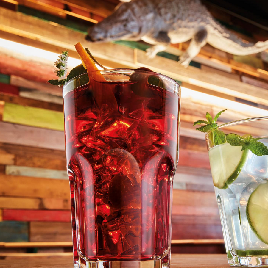 Set - Gotë qelqi për lëngje Granite (12 copë), 380 mL