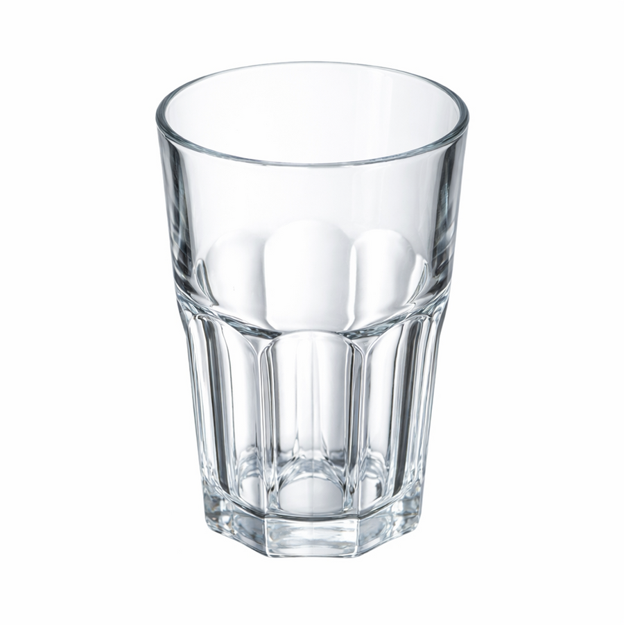 Set - Gotë qelqi për lëngje Granite (12 copë), 380 mL