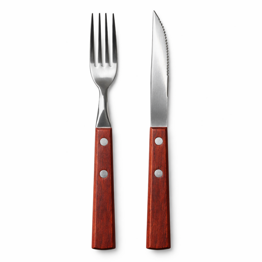 Set - Thikë & pirun për steak (2 copë)