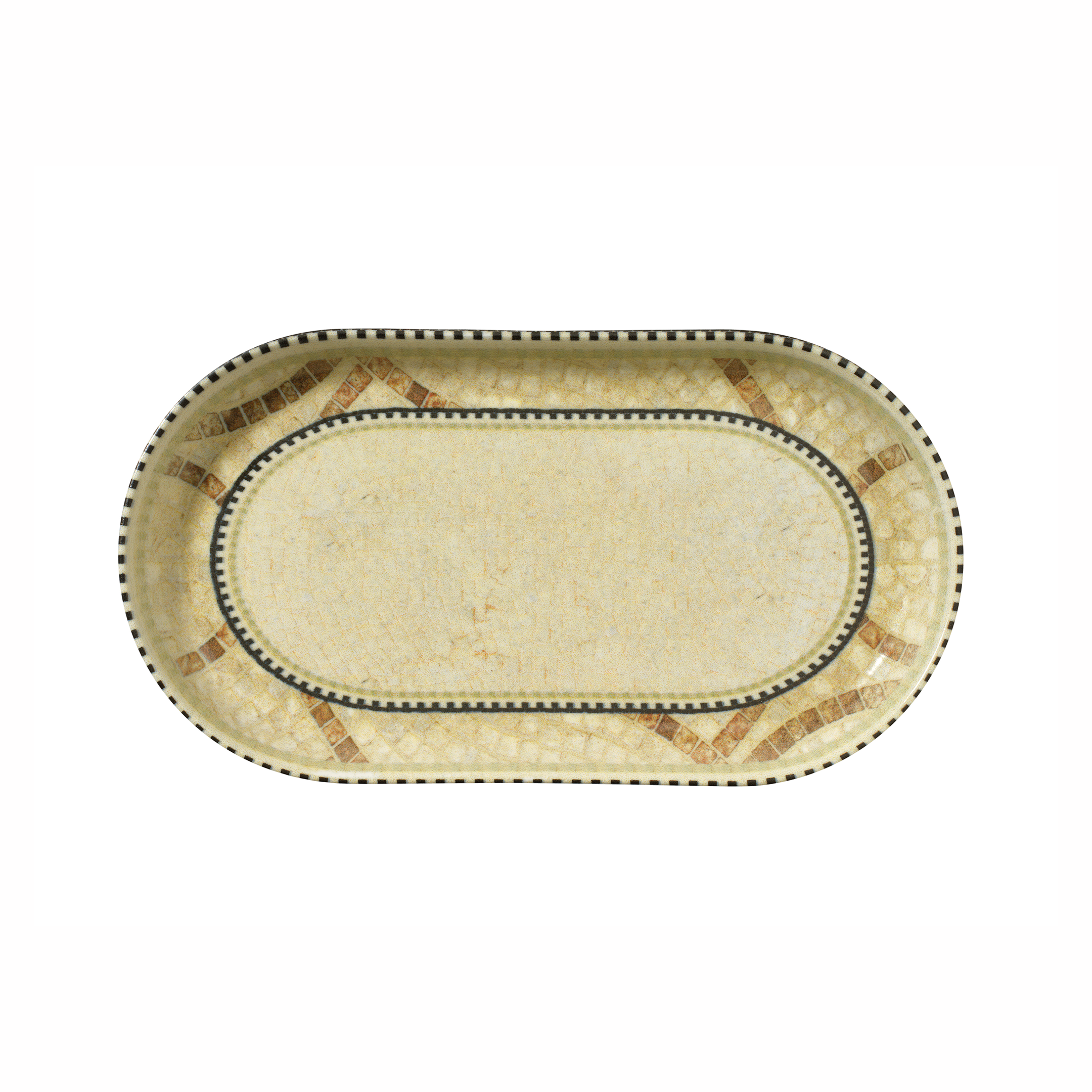 Pjatë porcelani ovale Arbor Vitae Bilbao, 25x15 cm