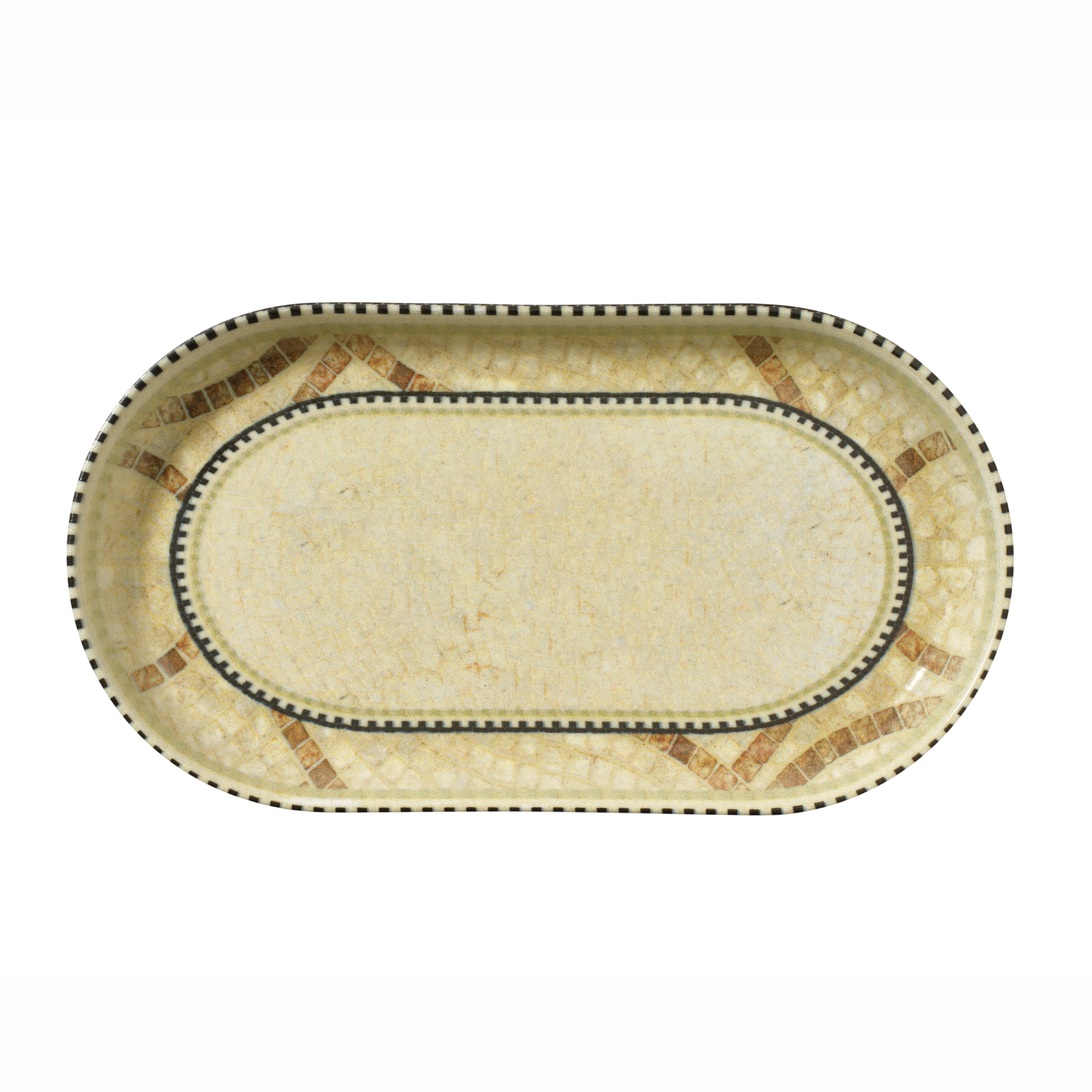 Pjatë porcelani ovale Arbor Vitae Bilbao, 30x16 cm