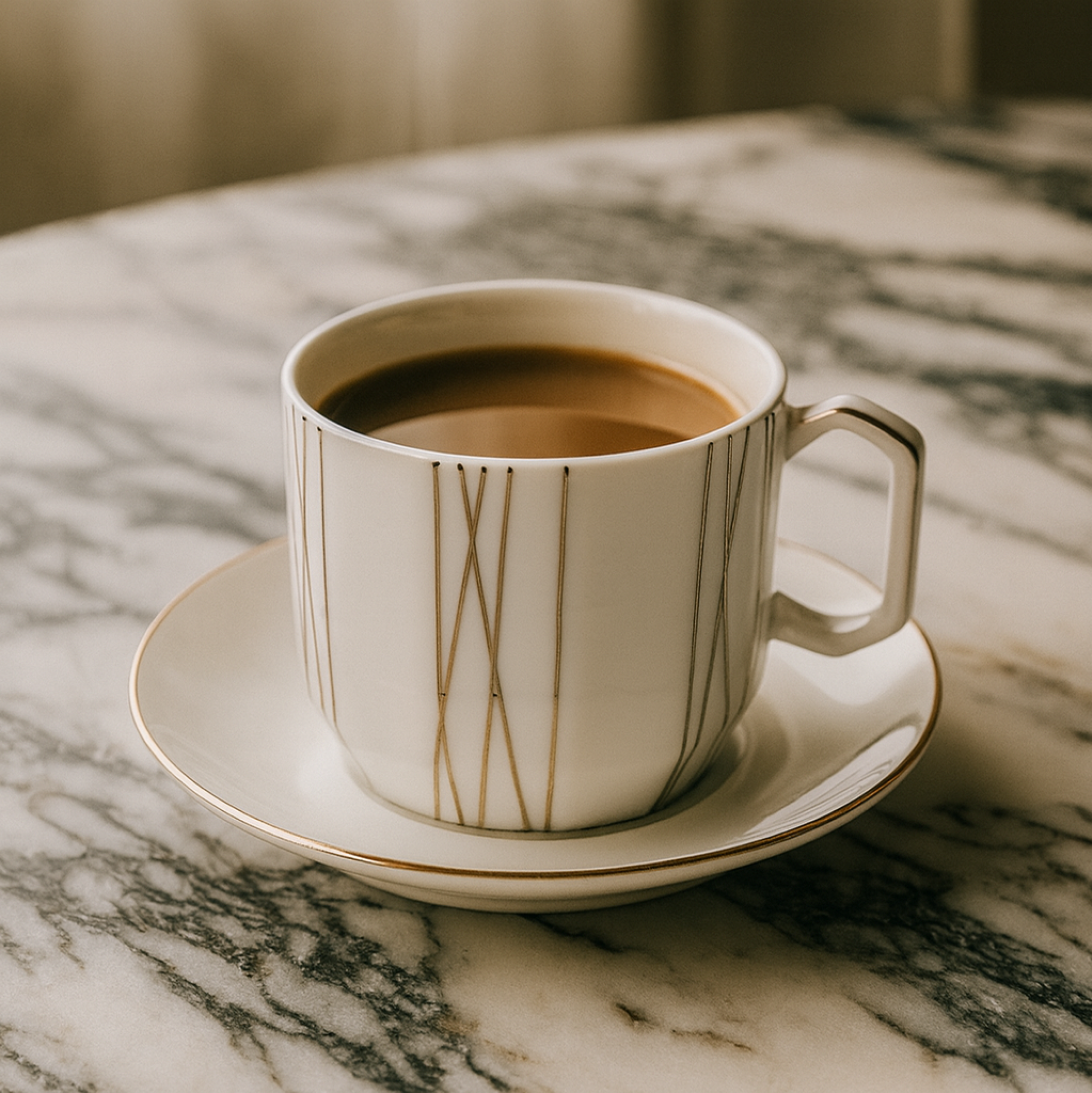 Set - Filxhana porcelani për kafe (6 copë), 200 mL