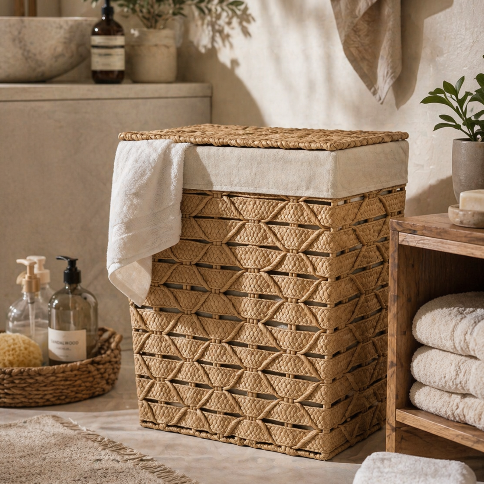 Shportë për rroba Rattan, M - 48x40x31 cm