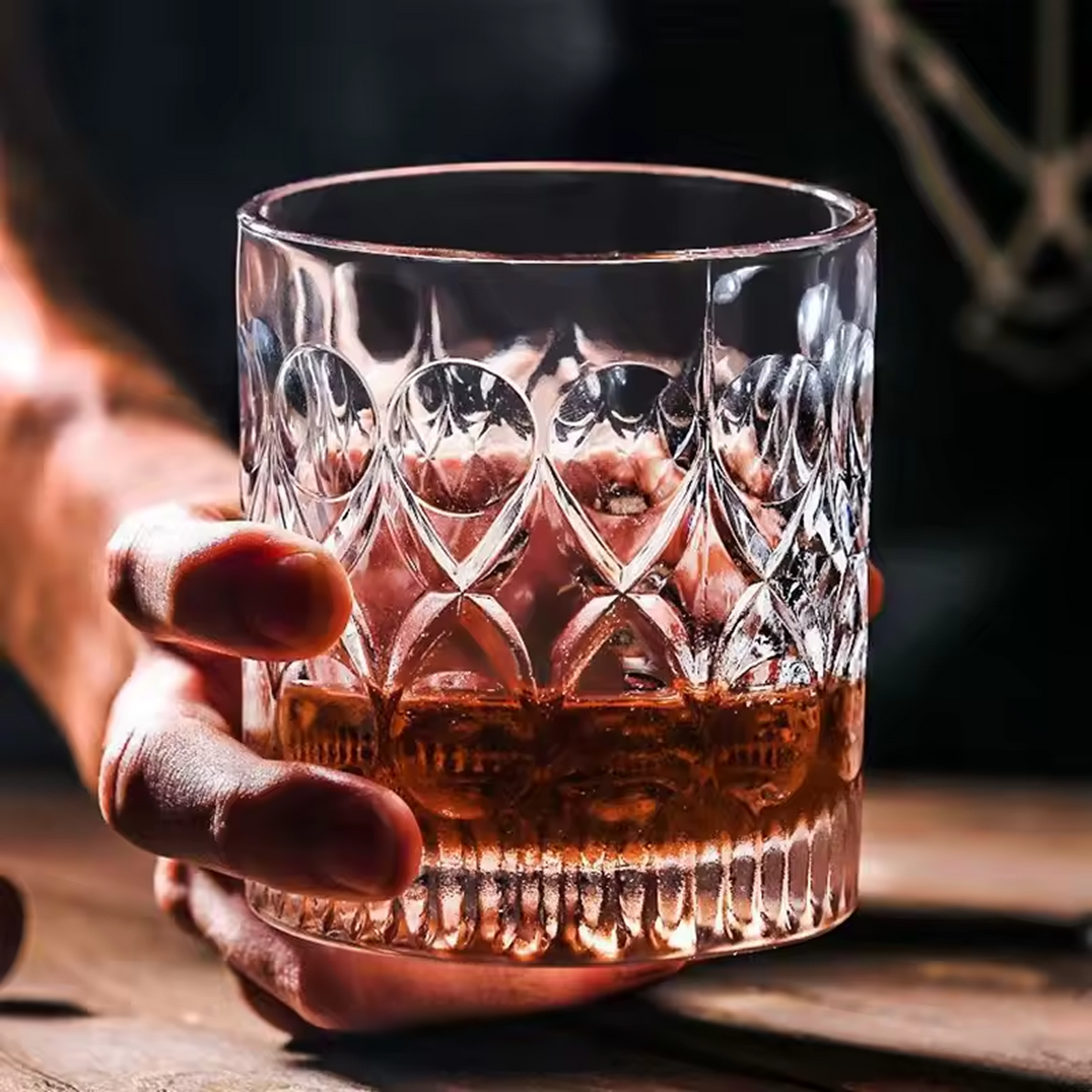 Set - Gotë qelqi për uiski Cavella (6 copë), 330 mL