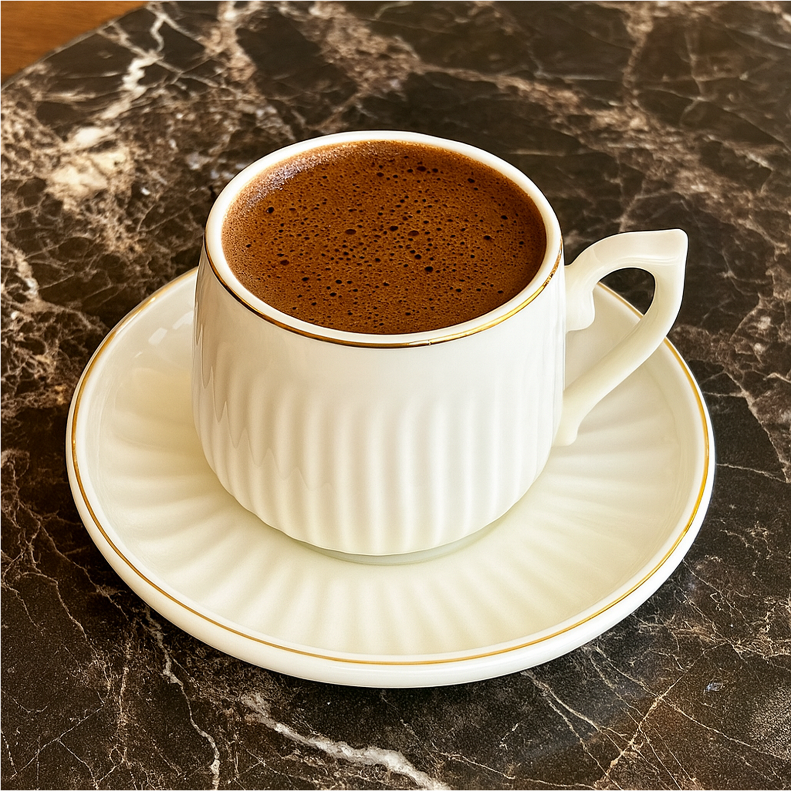 Set - Filxhana porcelani për kafe turke (6 copë), 90 mL