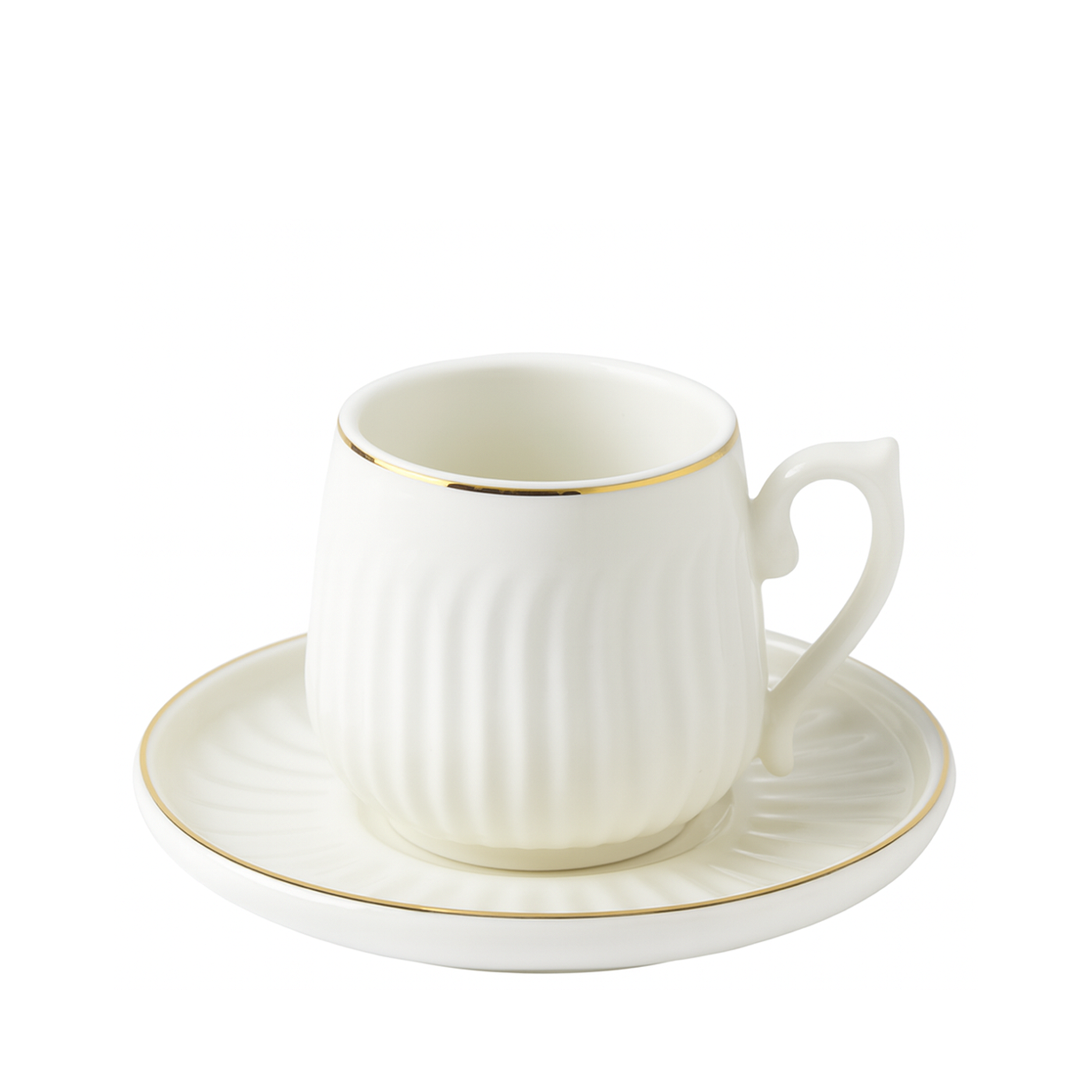 Set - Filxhana porcelani për kafe të madhe (6 copë), 200 mL