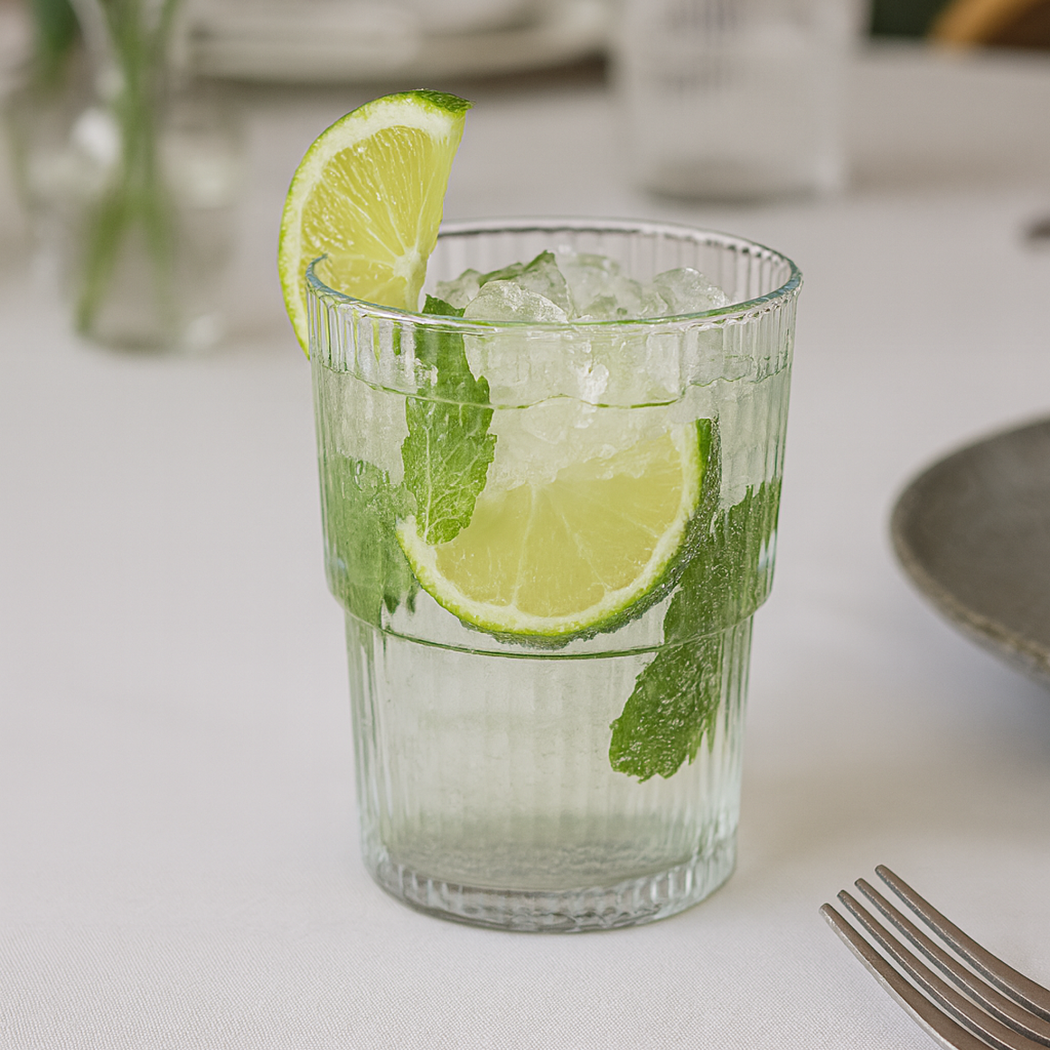 Set - Gotë qelqi për koktej Striato (6 copë), 420 mL