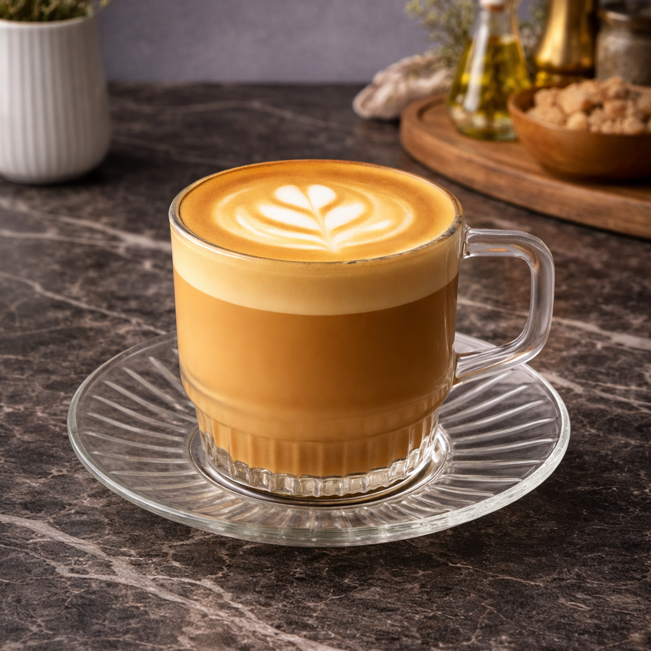 Set - Filxhanë dhe pjatëza për macchiato (6 copë), 270 mL