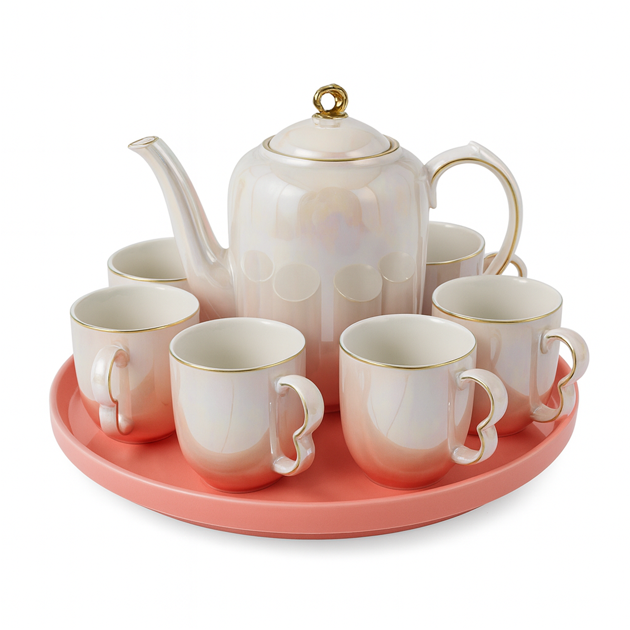 Set - Filxhana, çajnik dhe tabak rrotullues (8 pjesë)