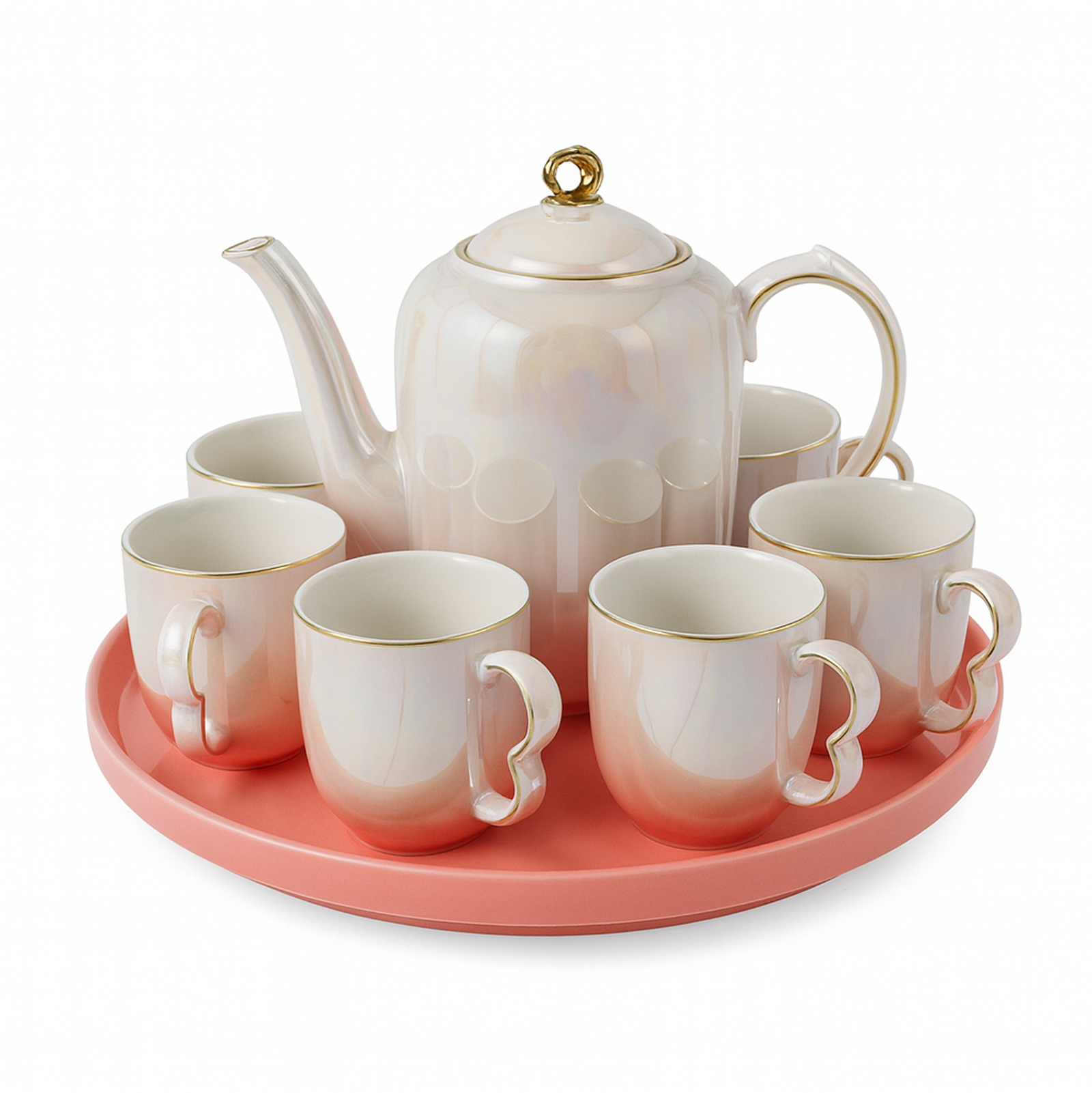 Set - Filxhana, çajnik dhe tabak rrotullues (8 pjesë)