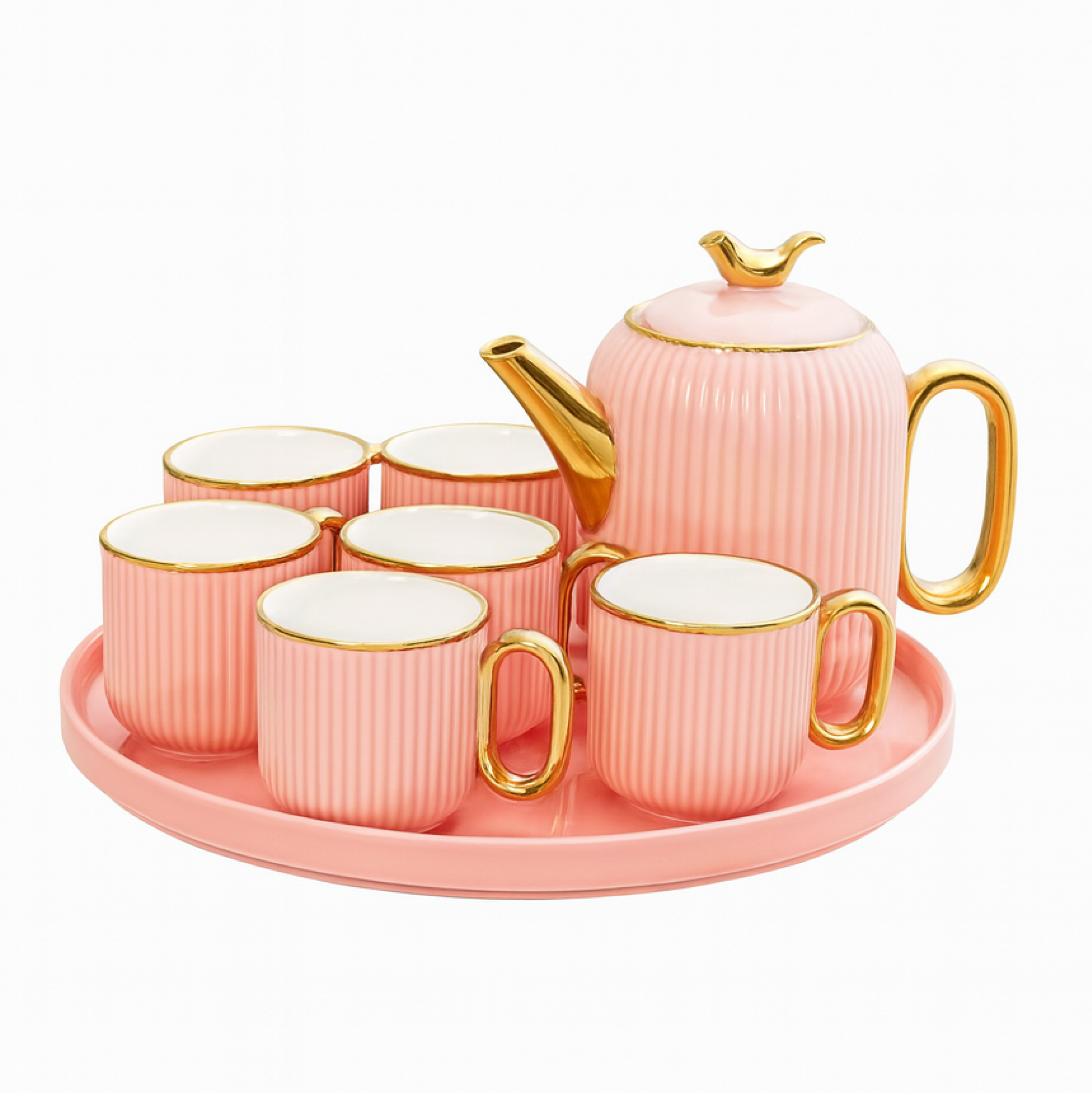 Set - Filxhana, çajnik dhe tabak rrotullues (8 pjesë)