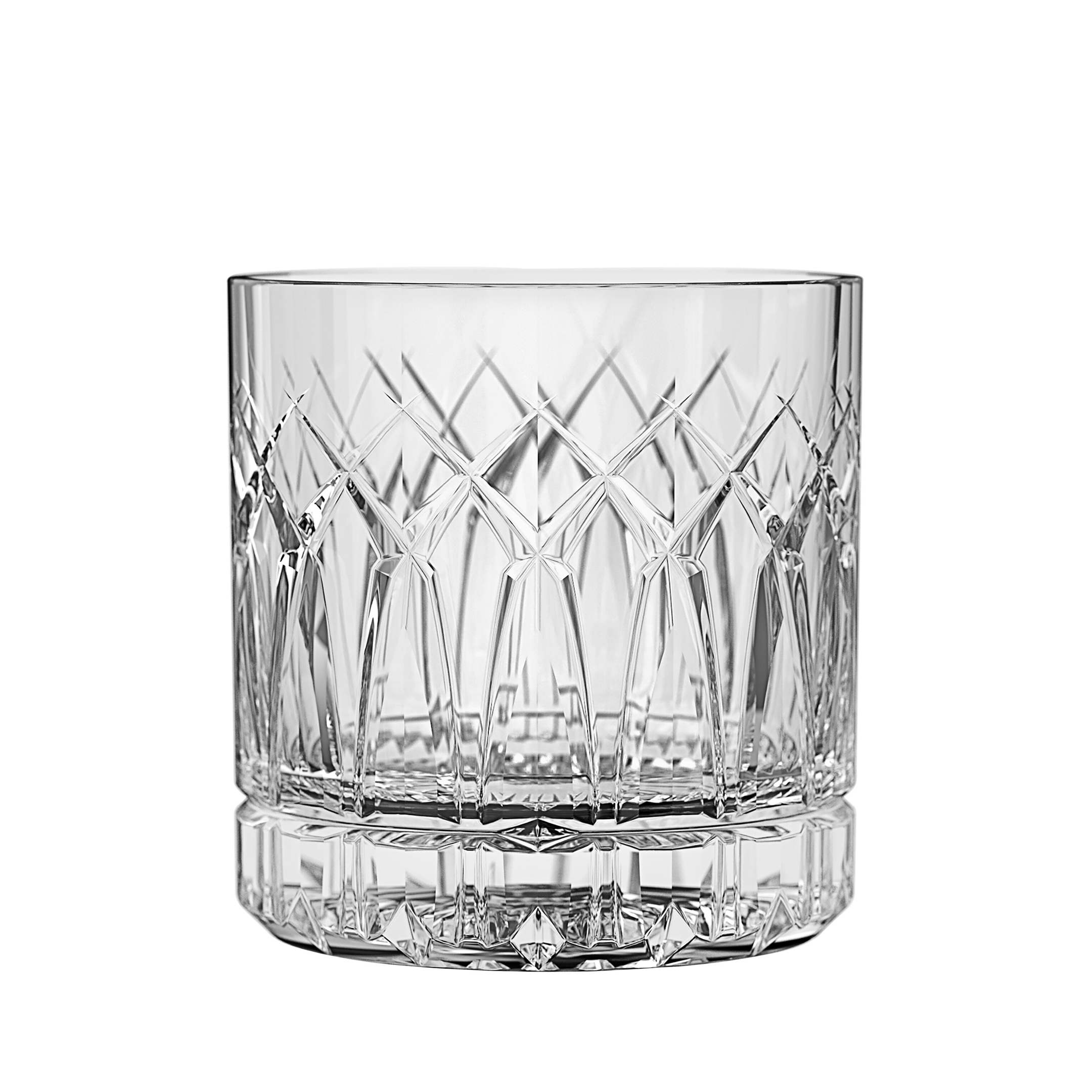 Set - Gotë qelqi për uiski Traze (6 copë), 350 mL