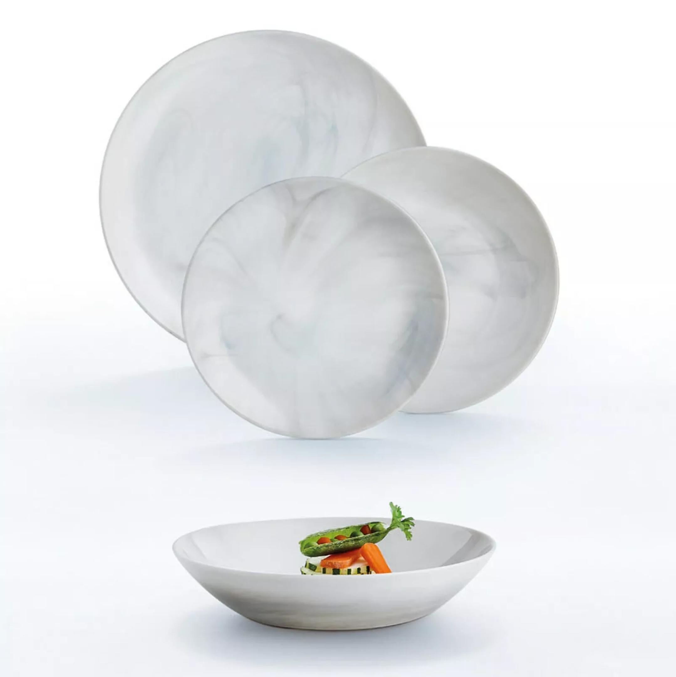 Set pjatash opali Diwali Marble (18 copë)