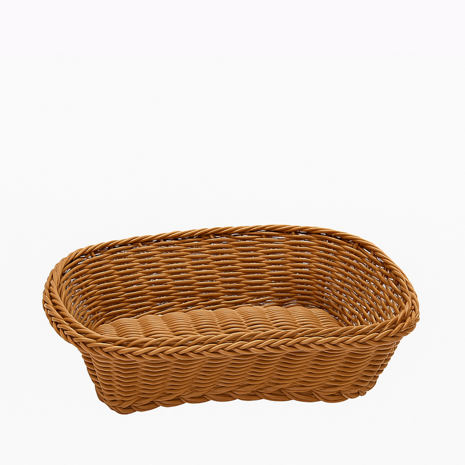 Shportë drejtkëndore rattan për bukë, 27x20x8 cm