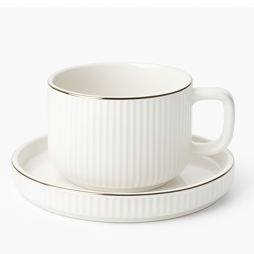 Set - Filxhana dhe pjatëza çaji Serenno (6 copë), 200 mL