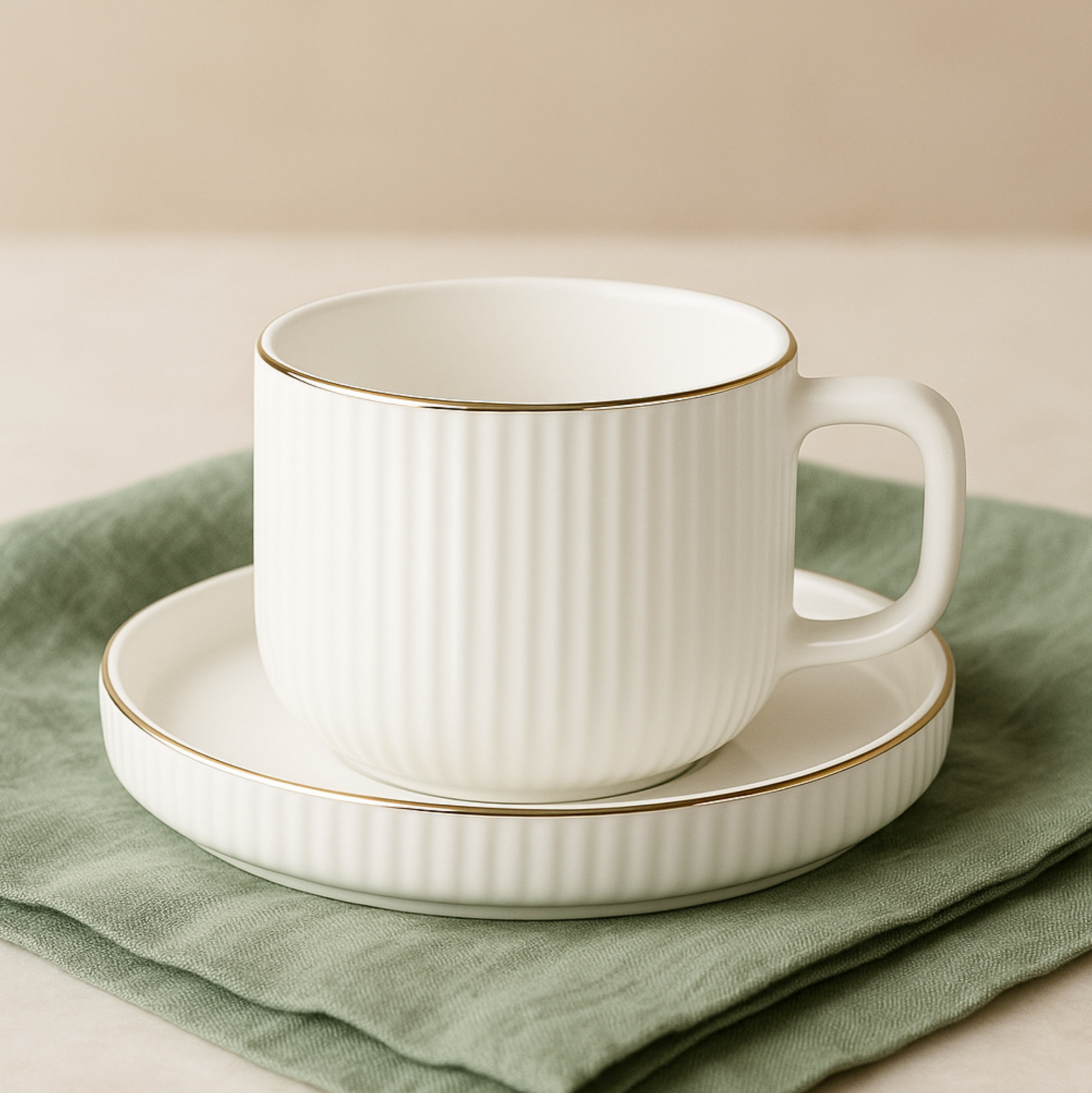 Set - Filxhana dhe pjatëza kafeje Serenno (6 copë), 90 mL