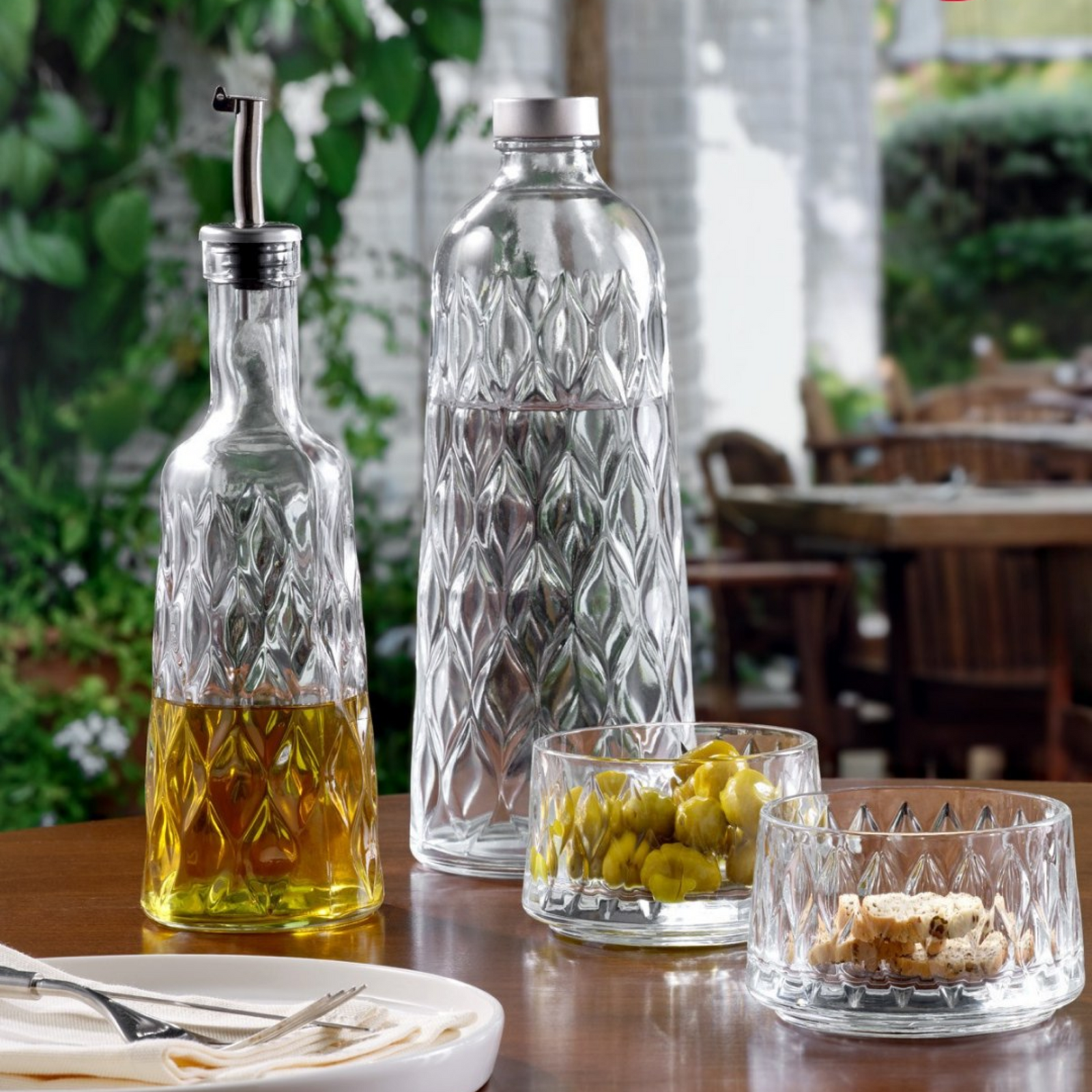 Set vajore Leafy (2 copë), 380 mL