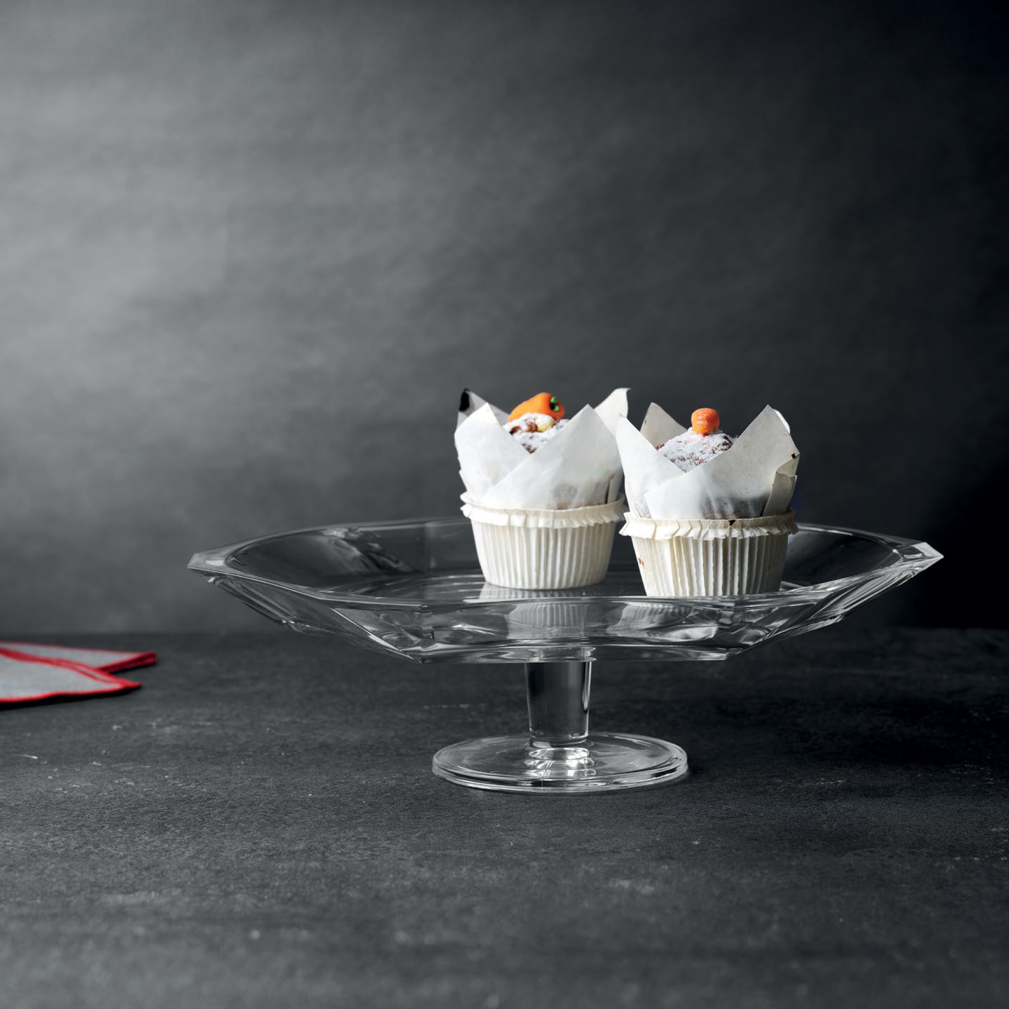 Pjatë qelqi për ëmbëlsirë Nude Reflection, Ø31.6 cm