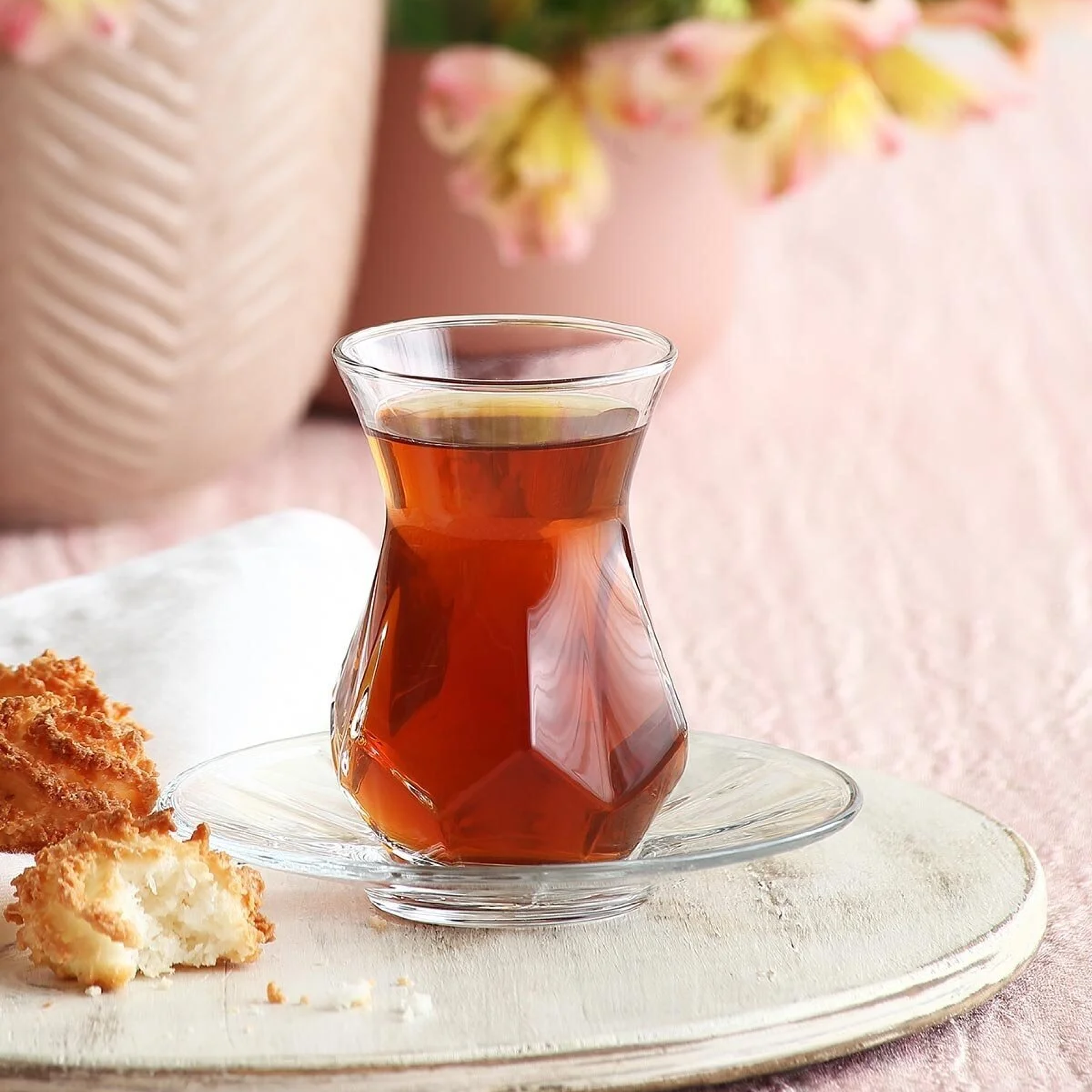 Gotë qelqi për çaj Alya (6 copë), 165 ml
