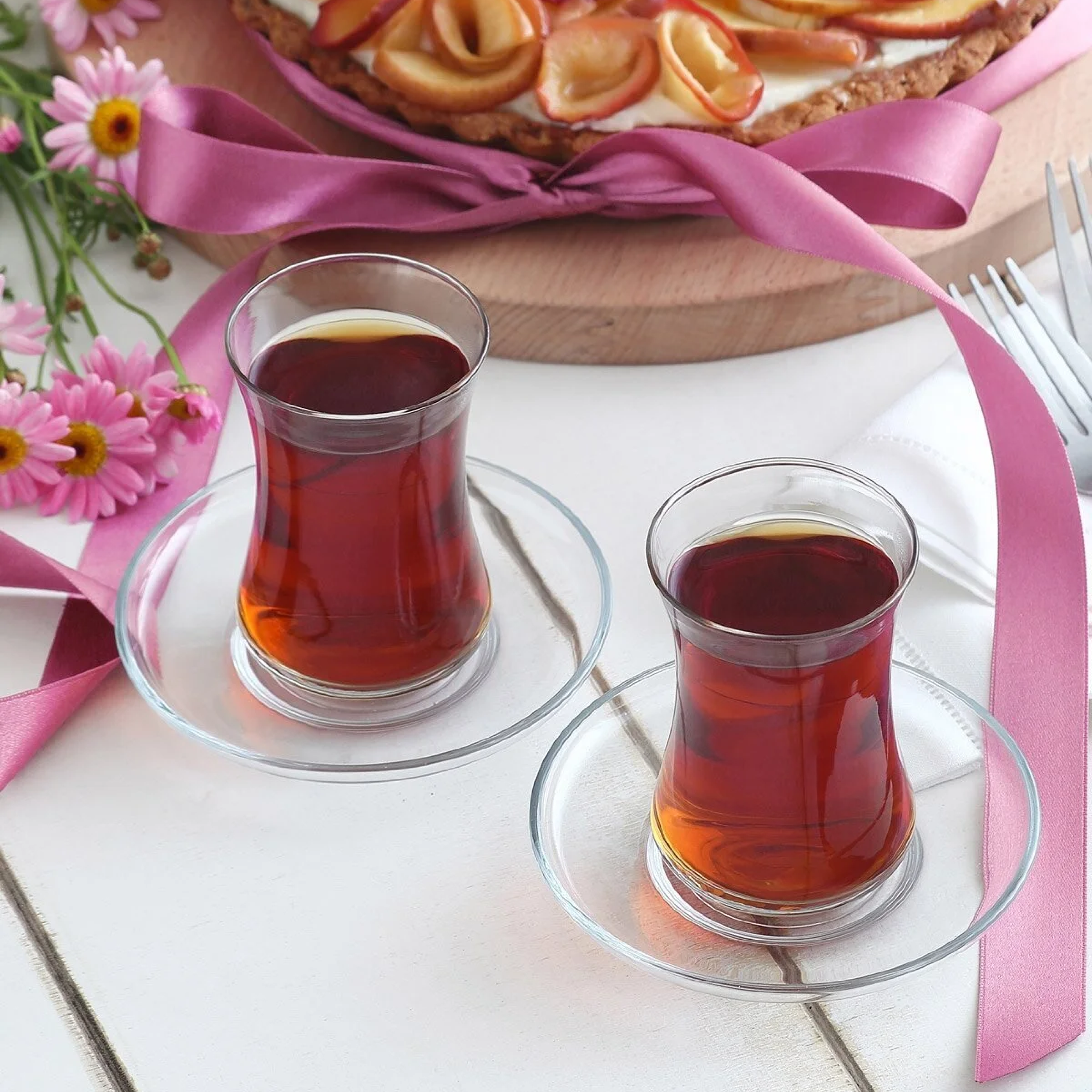 Gotë qelqi për çaj Duru (6 copë), 155 ml