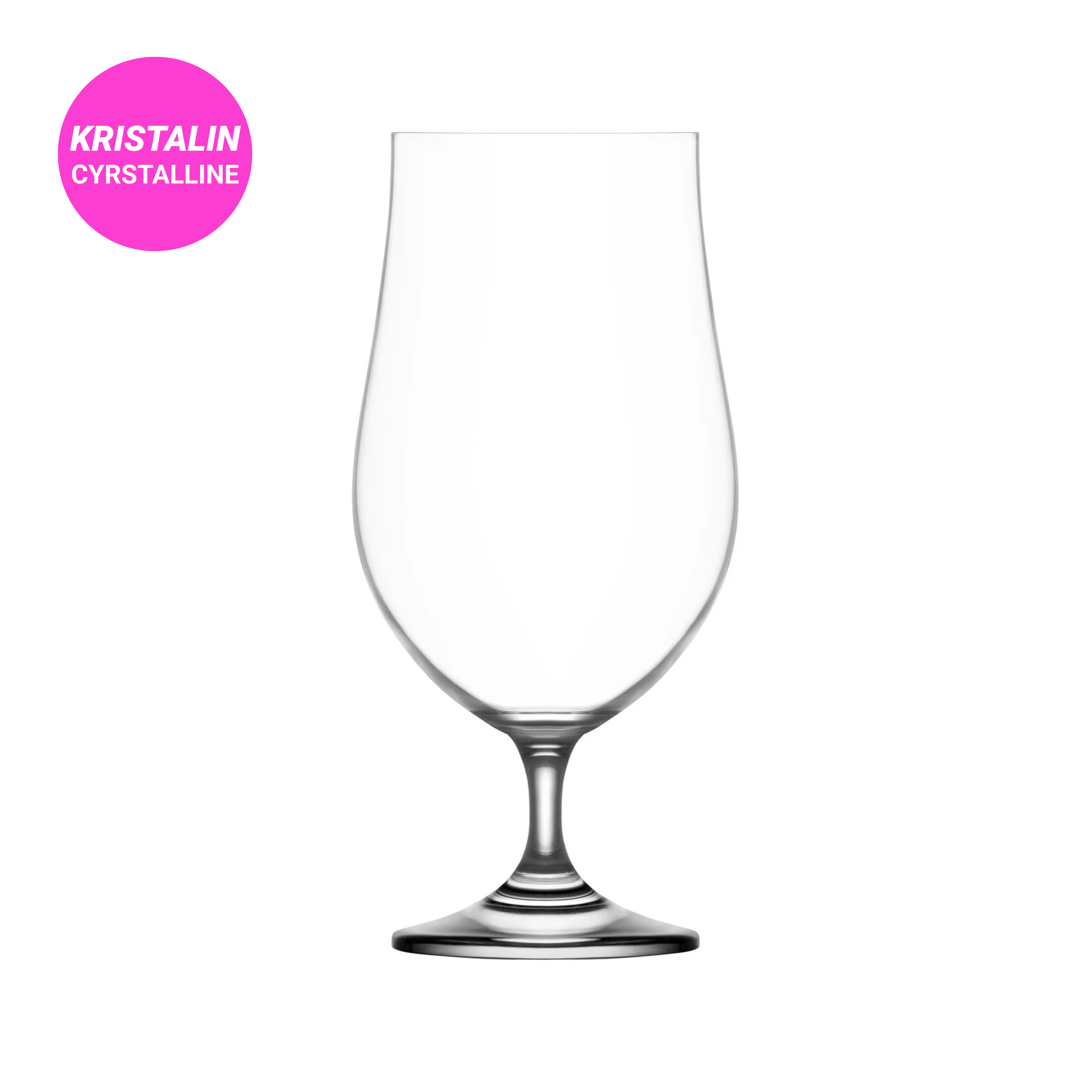 Gotë qelqi për birrë & koktej Crystalline Gusto (6 copë), 380 ML