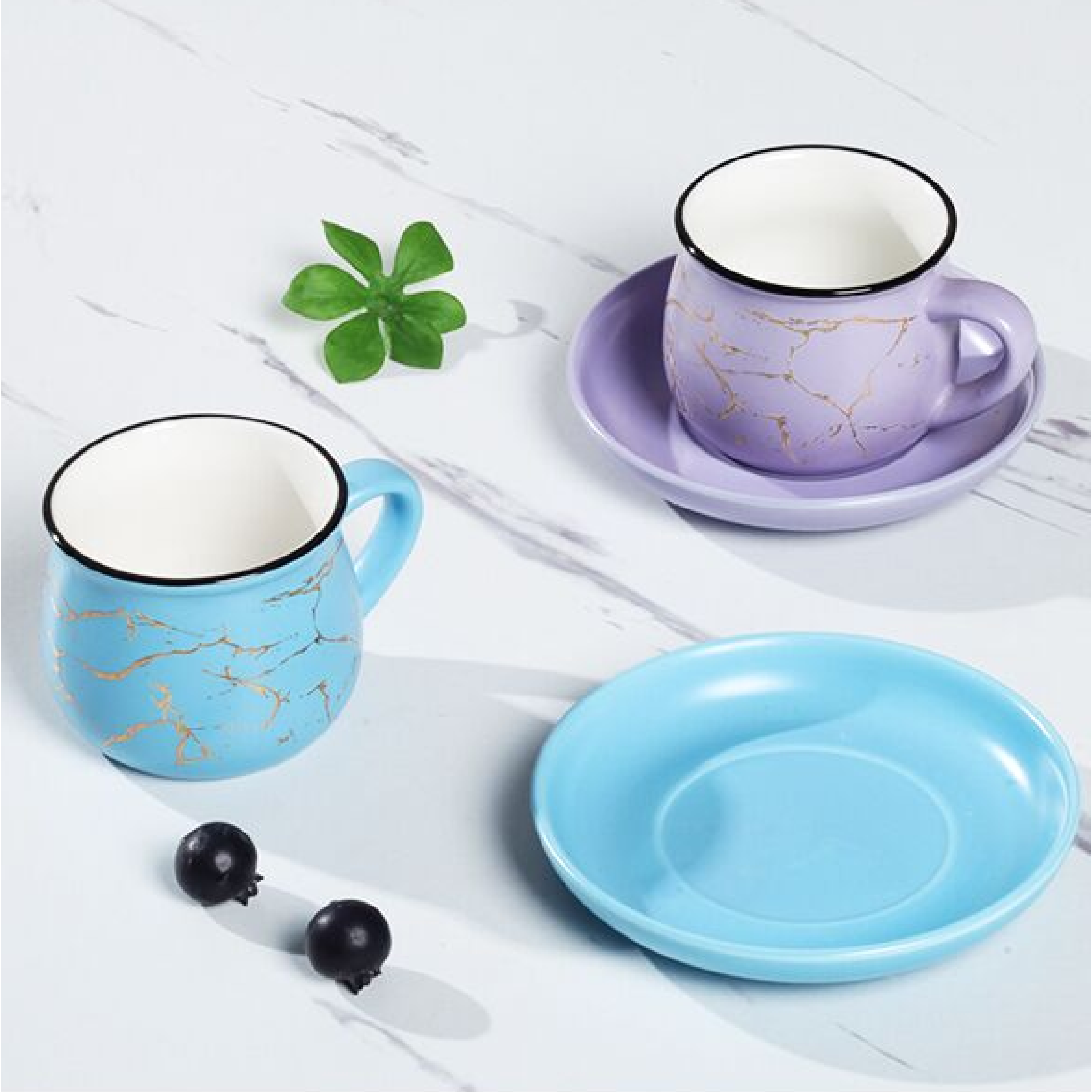 Set - Filxhan porcelani për kafe të vogël (12 pjesë), 90 mL