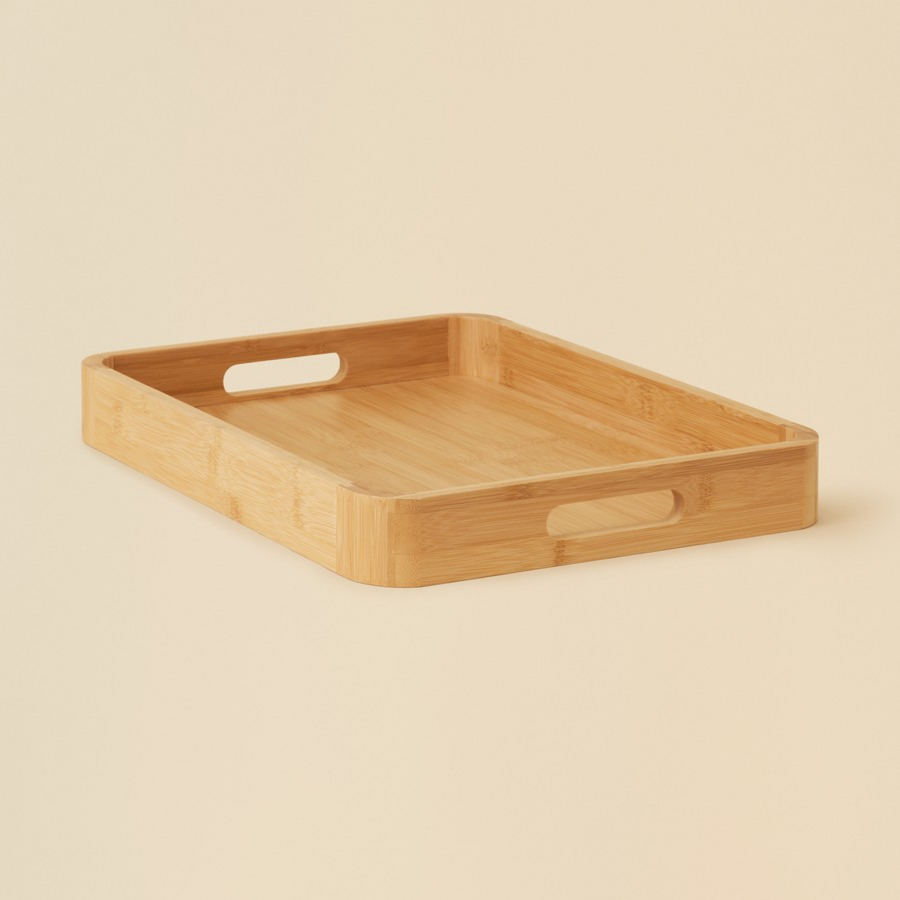 Tabaka shërbimi Bamboo, 33x25 cm