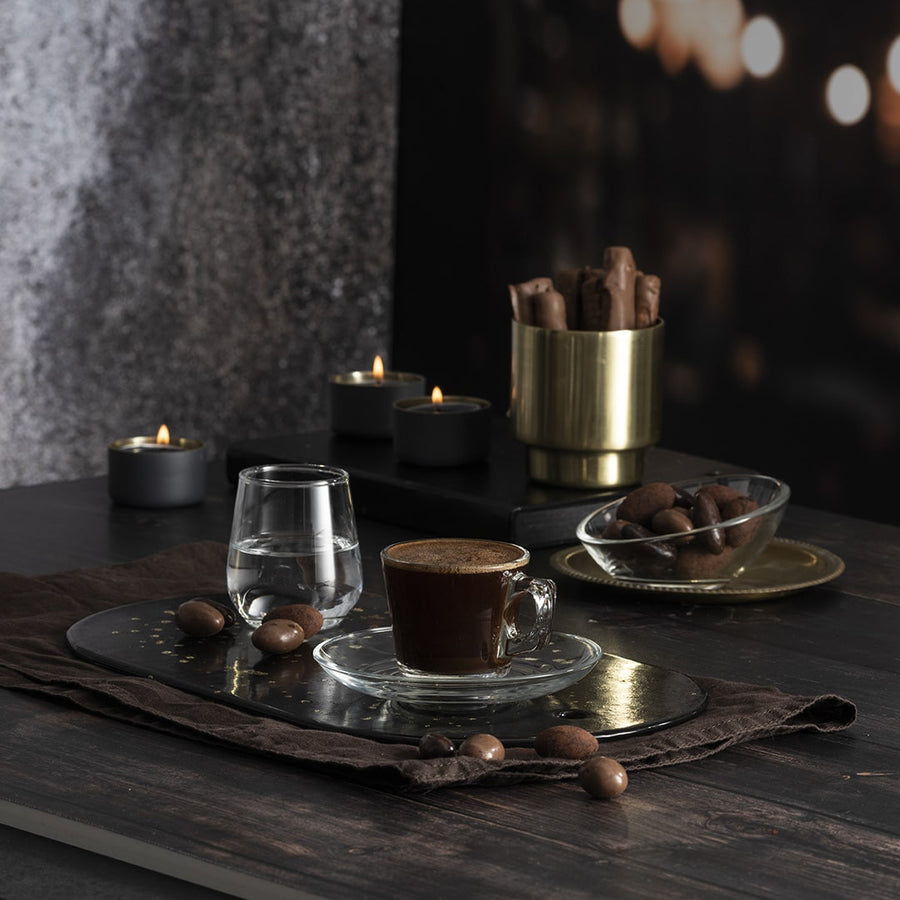 Set - Filxhanë dhe pjatëza për espresso Vela (6 copë), 80 mL